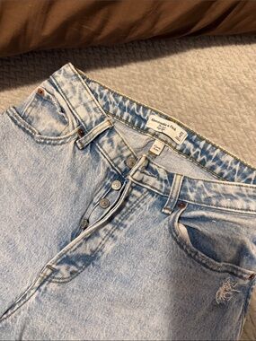 Abercrombie & Fitch Light Blue Boyfriend Jeans- curve love